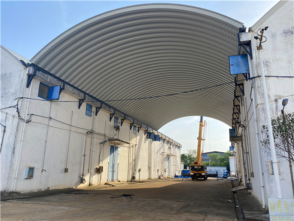 糧食儲(chǔ)備庫倉間罩棚拱形屋頂工程案例解析糧食儲(chǔ)備庫拱形屋頂施工細(xì)節(jié) 糧食儲(chǔ)備庫倉間罩棚拱形屋頂工程案例解析糧食儲(chǔ)備庫拱形屋頂施工細(xì)節(jié)